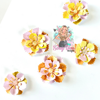 Frilly Rose Flower Plate