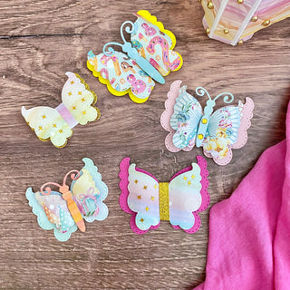 Stitched Layered Butterfly Bow Set