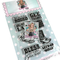 Cowgirl Stamp Set