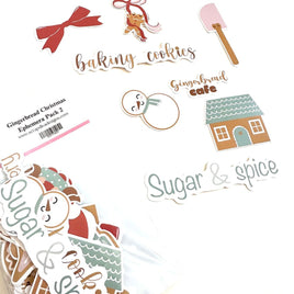 Gingerbread Christmas Ephemera Pack 2