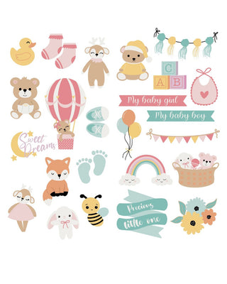 Oh! Baby Chipboard Stickers