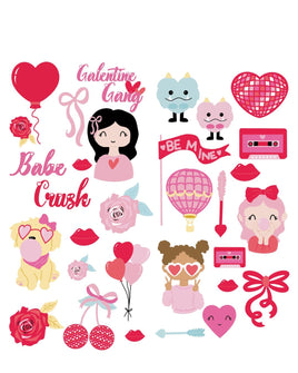 Sweetheart Chipboard Stickers
