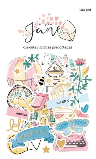 Paper Die Cuts 120 pcs "Siempre Jane"
