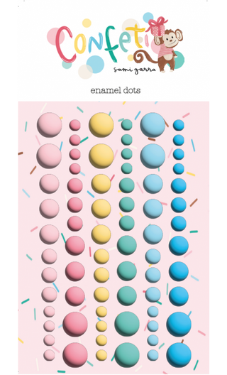 "Confeti" Enamel Dots. 72 pcs