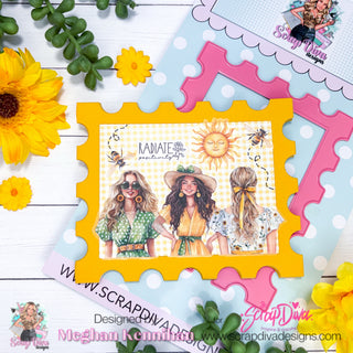 Postage Stamp Card Base