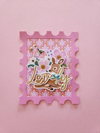Postage Stamp Card Base