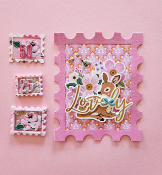 Postage Stamp Card Base