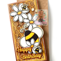 Honeycomb Slimline Card