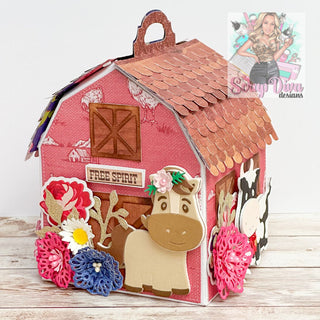 3D Barn Gift Box