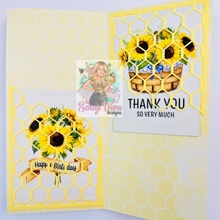 Honeycomb Slimline Card