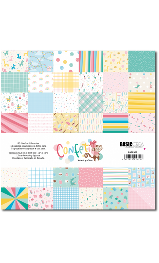 Confeti Paper Stack 12"x12" /  Sami Garra