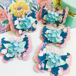 Stitched Layered Butterfly Bow Set