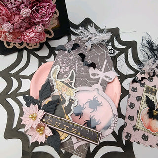 Christmas Santa Shaker Tag