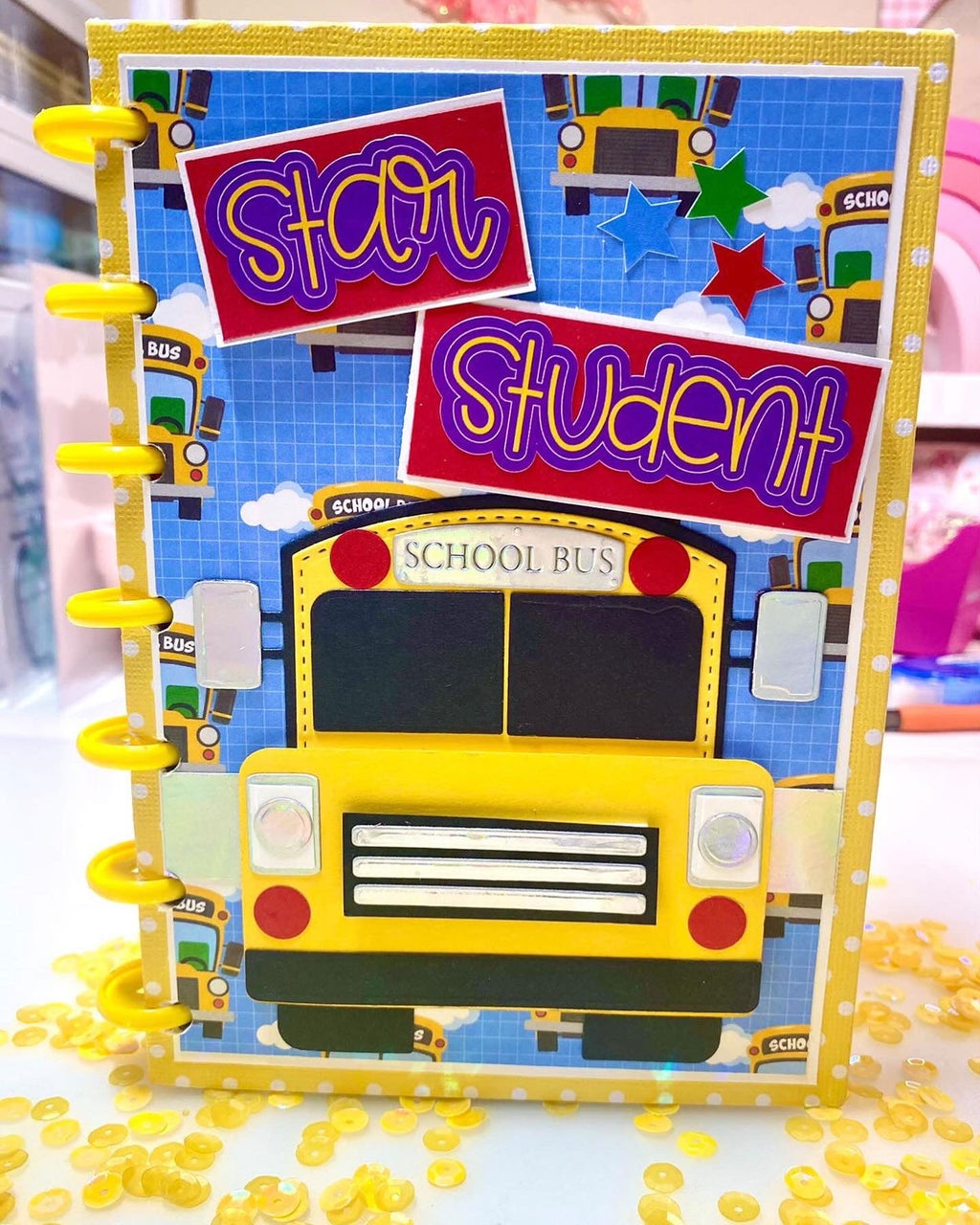 School Bus Mini Album – Scrap Diva Designs