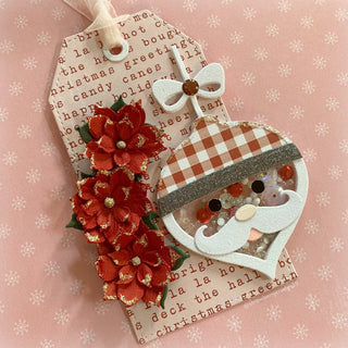 Christmas Santa Shaker Tag