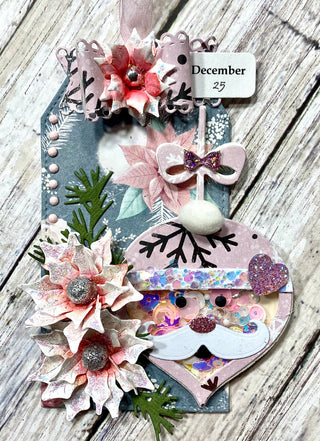 Christmas Santa Shaker Tag