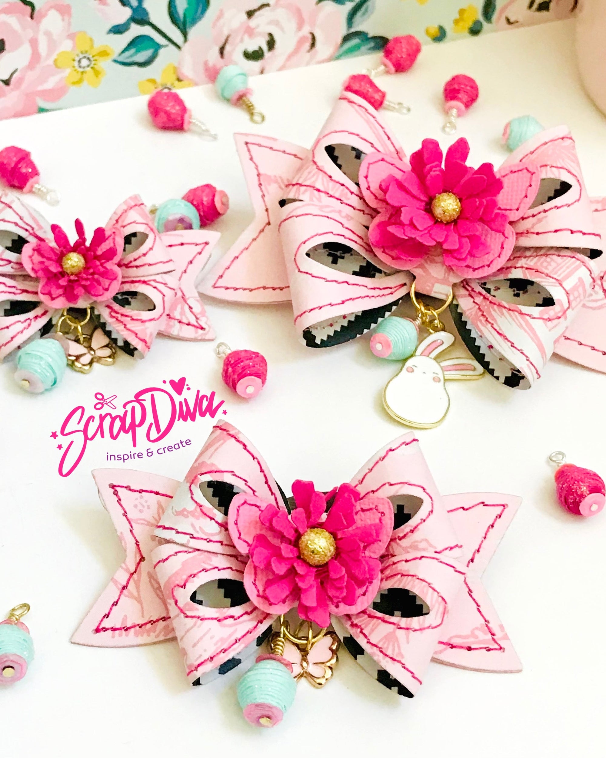 Double Loop Bow – Scrap Diva Designs