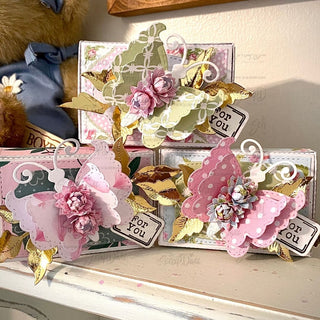 Stitched Layered Butterfly Bow Set