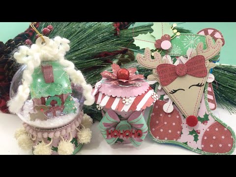 Christmas Reindeer Shaker Cabochons, Shake Shake Xmas Charm, Christm, MiniatureSweet, Kawaii Resin Crafts, Decoden Cabochons Supplies