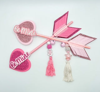 Heart & Arrow straw topper