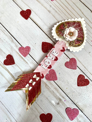 Heart & Arrow straw topper