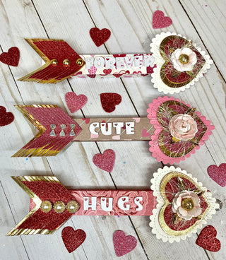 Heart & Arrow straw topper