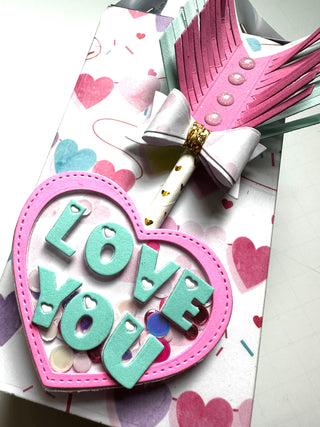 Heart & Arrow straw topper